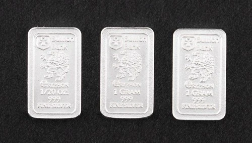 3x Gryphon 1 Gram .999Fine Silver Bar Rare  (3 Grams total) - 1100B