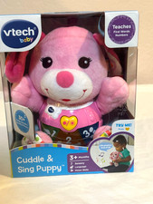 CUDDLE SING PUPPY VTECH TEACHES FIRST WORDS 3 MONTHS NEW IN BOX NIB