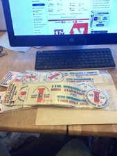 6 unopened 1976 1776 to 1976 Bicentennial Souvenir Kits.Pin and bumper sticker