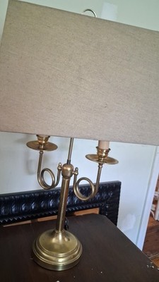 Frederick Cooper Brass Table Lamp Candlestick, 22'' Gold Cast