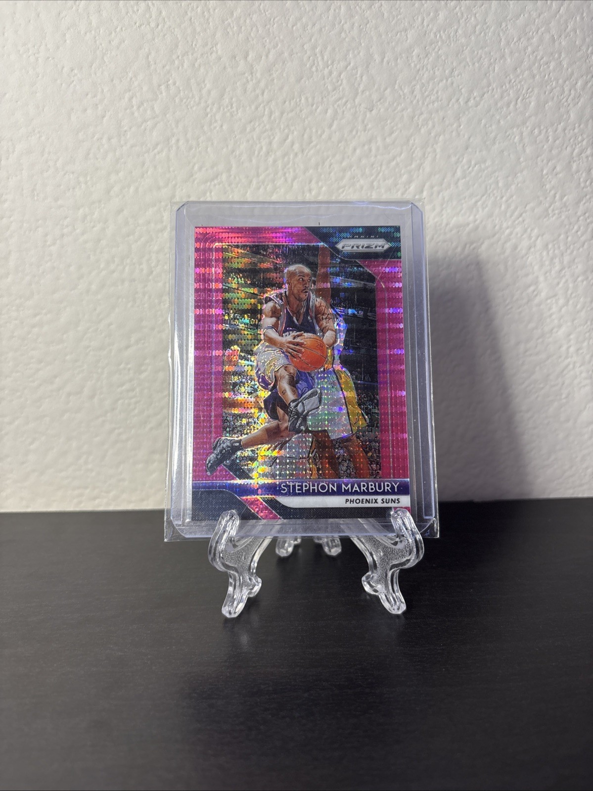2018-19 Panini Prizm Pink Pulsar Prizm /42 Stephon Marbury #265