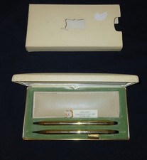Vintage Cross 4541 - 10k Gold Fill Ballpoint Pen Pencil Set "For Woman" VGUC
