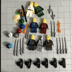 LEGO NINJAGO The Hands of Time Minifig Zane 70624 Lot Of 7 E9 9