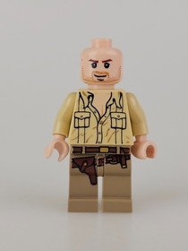 Damaged* Indiana Jones with Hat Fedora Gun & Whip Lego Minifigure From Set 7195
