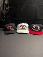 Chicago Bulls Championship Three-Peat Hat Collection 1991-1993 New Old Stock