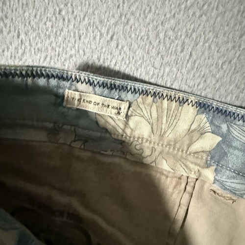 Masons Bermuda Cargo Shorts Mens Size 34 Floral Print HONOLULU End Of War RARE - Picture 2 of 9