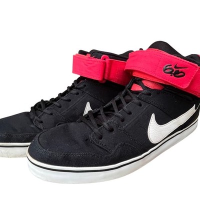Nike Mogan 6.0 Mid Black Red Mens 13 2012 SB Skate Shoes 487944 016