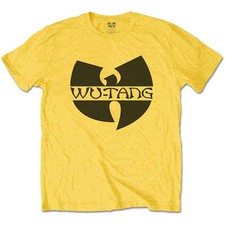 Wu Tang Clan Kids T Shirt Logo new Official Yellow (Ages 3-14 yrs)