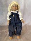 Collectible Vinyl Doll Girl In Overalls