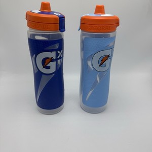 Gatorade GX Squeeze Water Bottle 30 oz Lot Of 2 Blue Plastic BPA Free