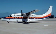 Short 360 S-360-100 United Express Desktop Wood Airplane New Model Small 1/72