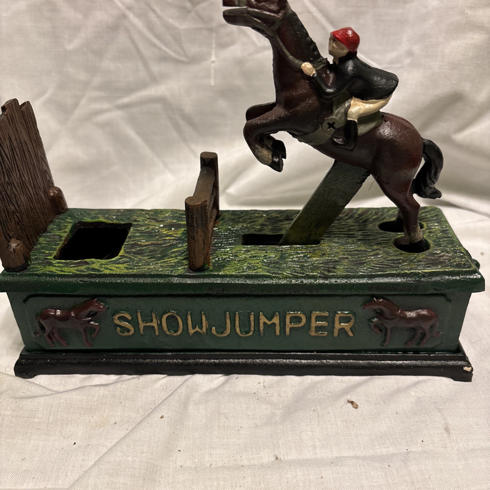 Mechanical Bank &ndash; Horse & Rider &ndash; Working &ndash; Vintage St