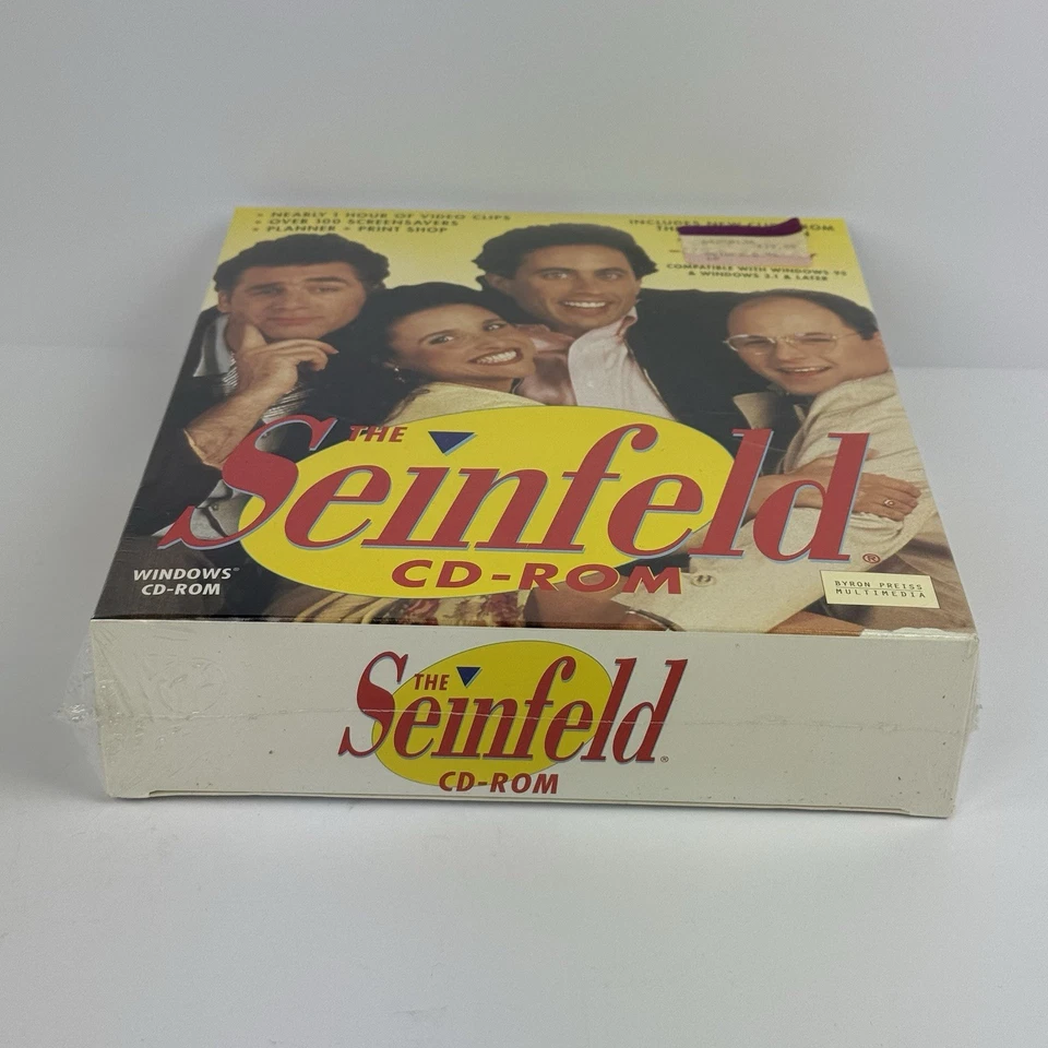 Brand New Sealed Rare 1995 Big Box The Seinfeld PC Windows CD-ROM Byron Preiss - Image 3 of 4