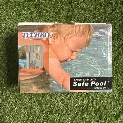 Techko S187D Safe Pool Area Entry Alarm Security Detector Gray Battery Powered