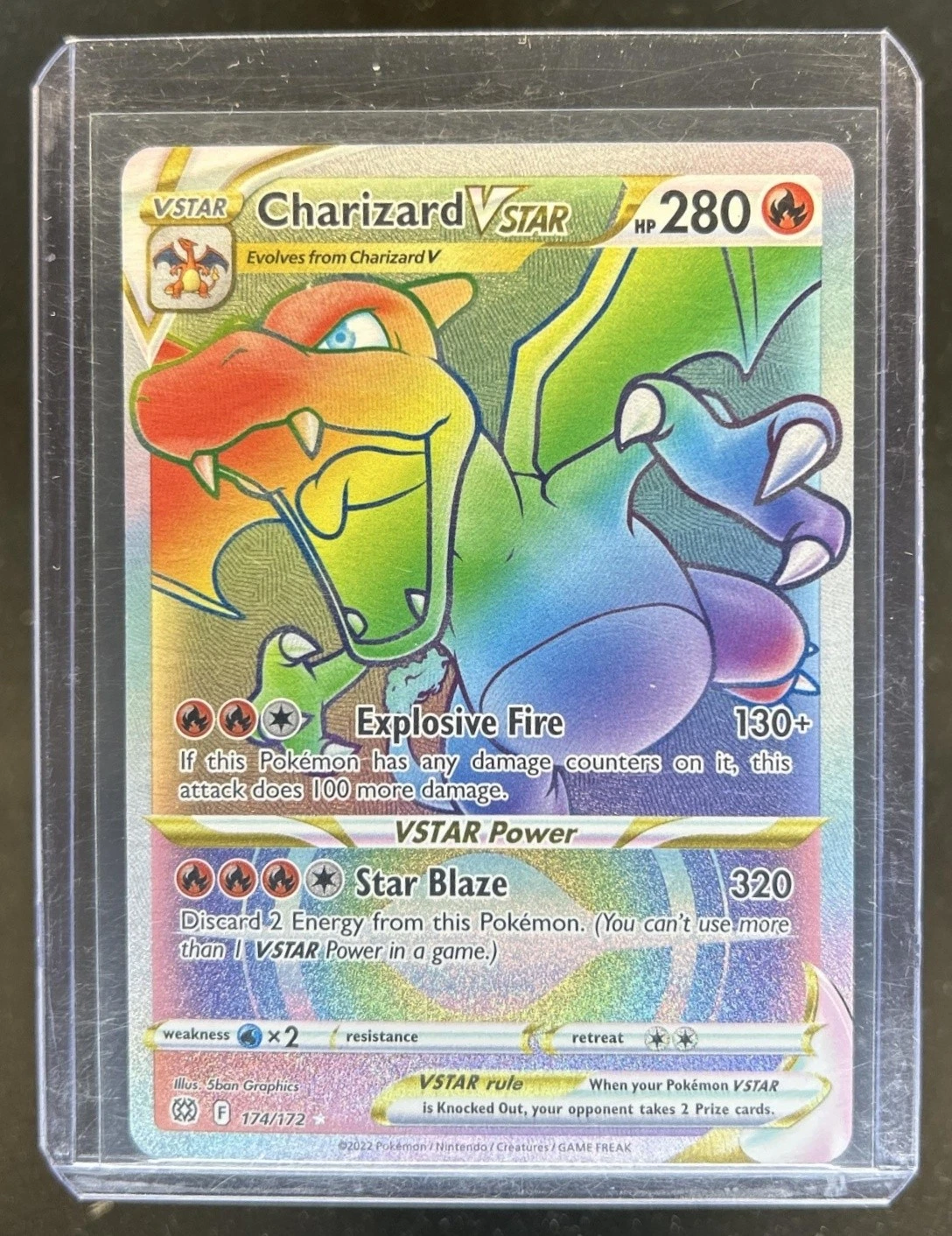 2022 Pokemon SWSH Brilliant Stars Charizard VSTAR #174/172