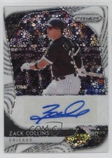 2020 Prizm Rookie Quick Pitch White Donut Circle 3/5 Zack Collins Auto 00li