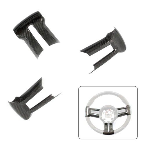 Real Carbon Fiber Steering Wheel Trim For Ford Mustang 2010-2014~AR3Z-3D758-A - Bild 9 von 9