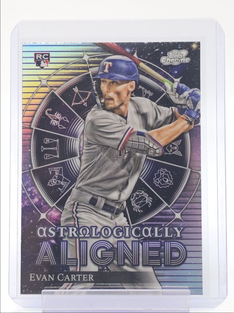EVAN CARTER 2024 TOPPS COSMIC CHROME ASTROLOGICALLY ALIGNED ROOKIE RC Q0728