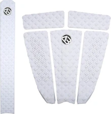 5 Piece Surfboard Deck Traction Pads for Stomp 31x32 White