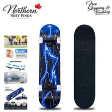 Complete 31'' Skateboard with ABEC-11 Bearings - Ready to Ride Out of the Box!