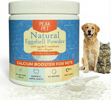 Eggshell Powder for Dogs and Cats - Natural Calcium Cat  Dog Joint Supplement -