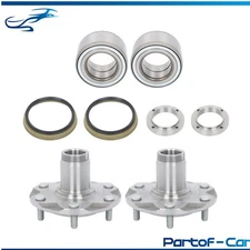 2x Front Wheel Hubs Bearings For 4Runner Sequoia Tundra Tacoma 2WD With Seal