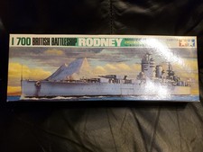 Tamiya British Battleship HMS Rodney 1/700th scale waterline model Kit.
