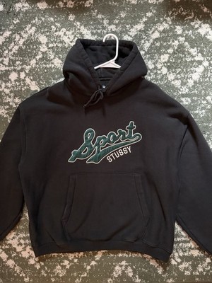 Stüssy Oversized Patch Hoodie Black Never Worn Men s Size Large