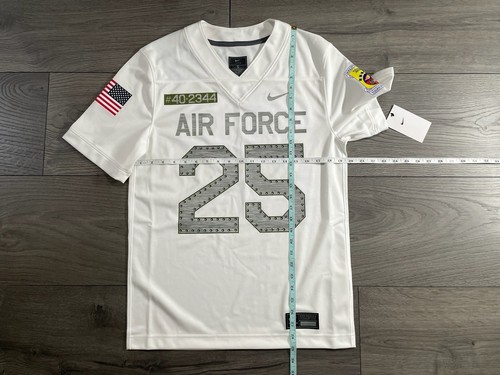Nike NCAA Air Force Academy Falcons White Football Jersey Men’s Size Small New - Picture 8 of 10