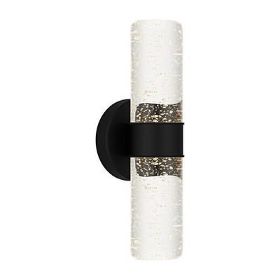 Matte Black LED Outdoor Wall Mount from the Kaia Collection