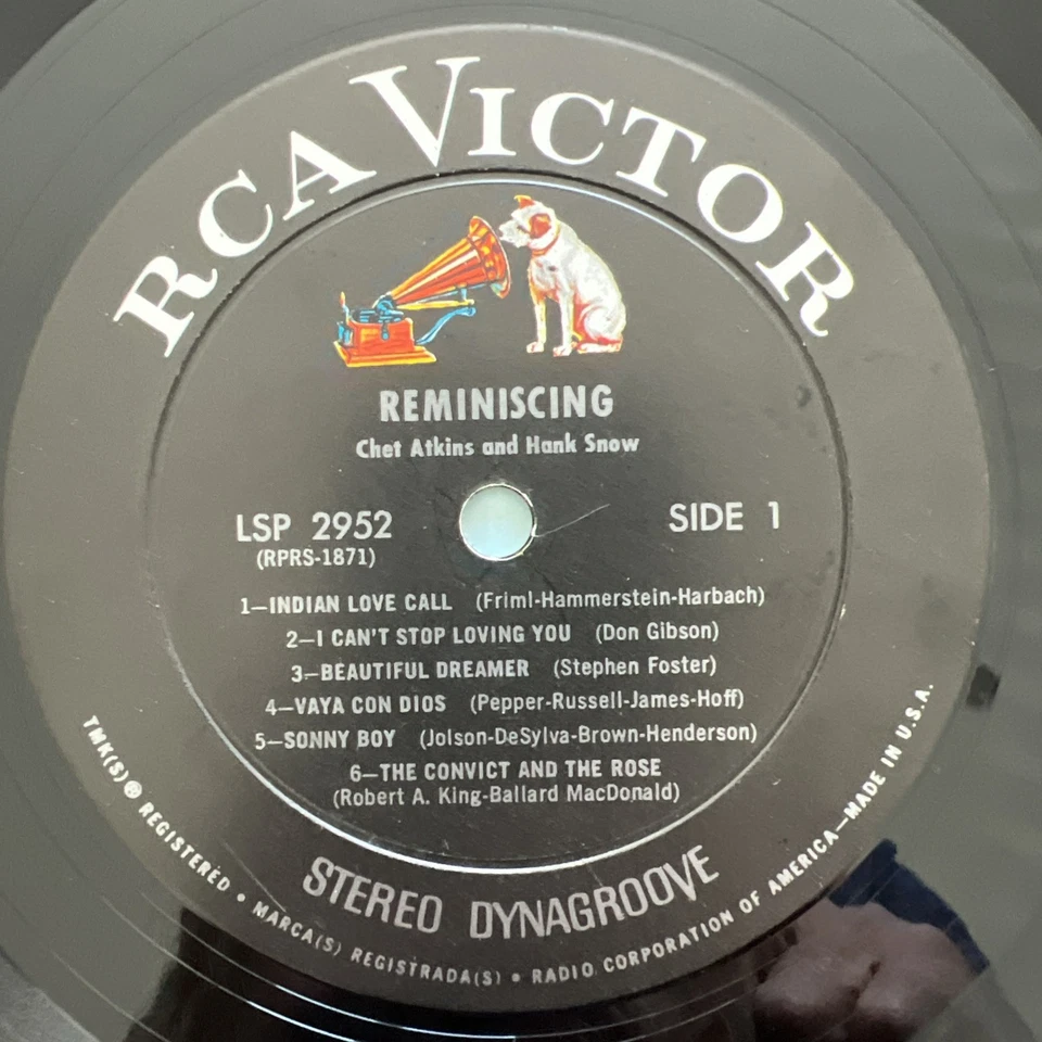 Chet Atkins And Hank Snow – Reminiscing Vinyl LP US 1964 CLEANED/TESTED NM VIDEO - Image 4 of 4