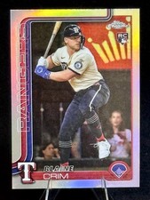 2025 Topps Chrome Update Series - Blaine Crim #USC83 Refractor (RC)