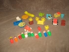 30 Vintage Fisher Price Little People figures and other items