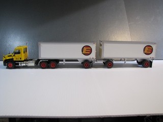 FIRST GEAR 1/34 CASCADIA FREIGHTLINER ESTES DOUBLES