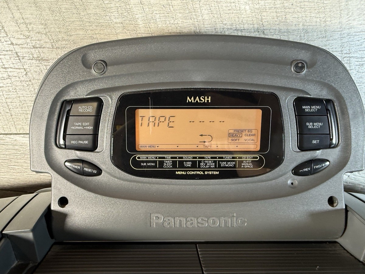 Panasonic RX-DT75 Radio Cassette CD Portable Boombox W/ Remote