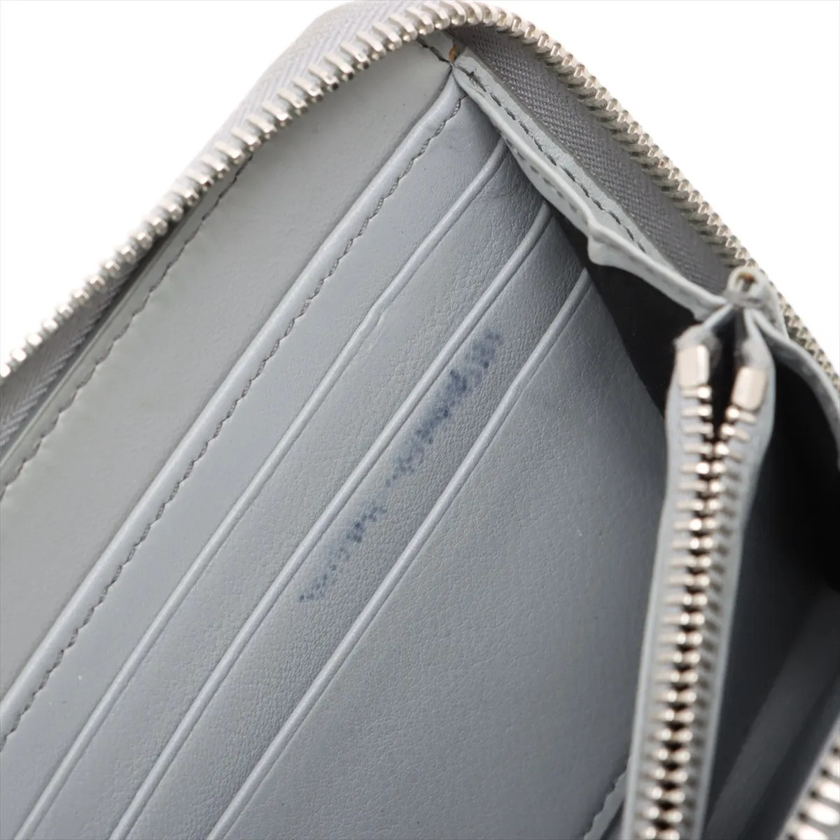Dior Oblique Galaxy Leather Zip Wallet Gray - # image 10