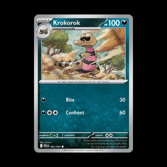Krokorok 065/094 PFL Phantasmal Flames Pokemon Card NM