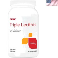 Triple Lecithin 1200mg Softgels - Heart, Liver,  Nervous System Support