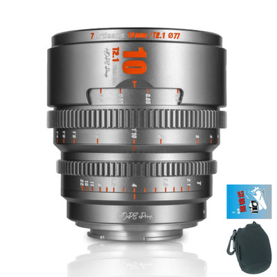 7artisans 10mm S35 Hope titanium T2.1 Cinema Prime Lens for Sony E A6500 Camera