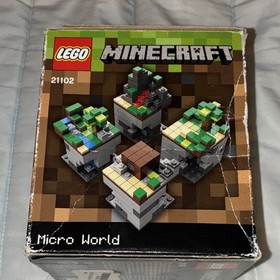 LEGO Minecraft Micro World 21102 Complete Set 480 Pieces Steve Creeper