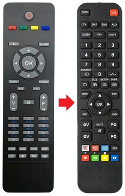 Fernbedienung geeignet für UNIVISION LD-2404MP
