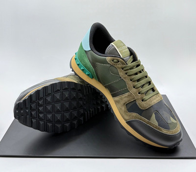 VALENTINO GARAVANI Men's Rockrunner Sneaker in Camouflage Leather - Sz. US 6