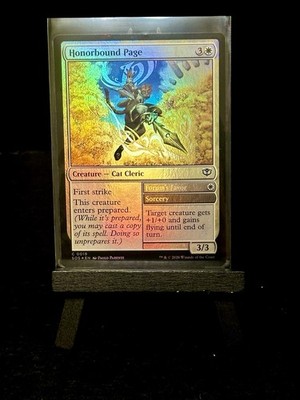 Honorbound Page MTG Foil Cat Cleric First Strike Token Spell NM