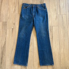 Vintage Levi's 517 Bootcut Jeans Men's 36 x 32 Blue Denim Orange Tab Cowboy 90's