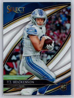 TJ Hockenson 2019 Panini Select Field Level White Prizm Rookie /35 #215 Lions