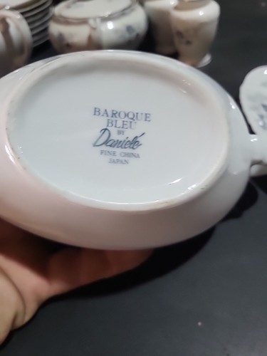 *Baroque Bleu* by DANIELE - GRAVY BOAT - ROSE Pattern Japan - Picture 4 of 6
