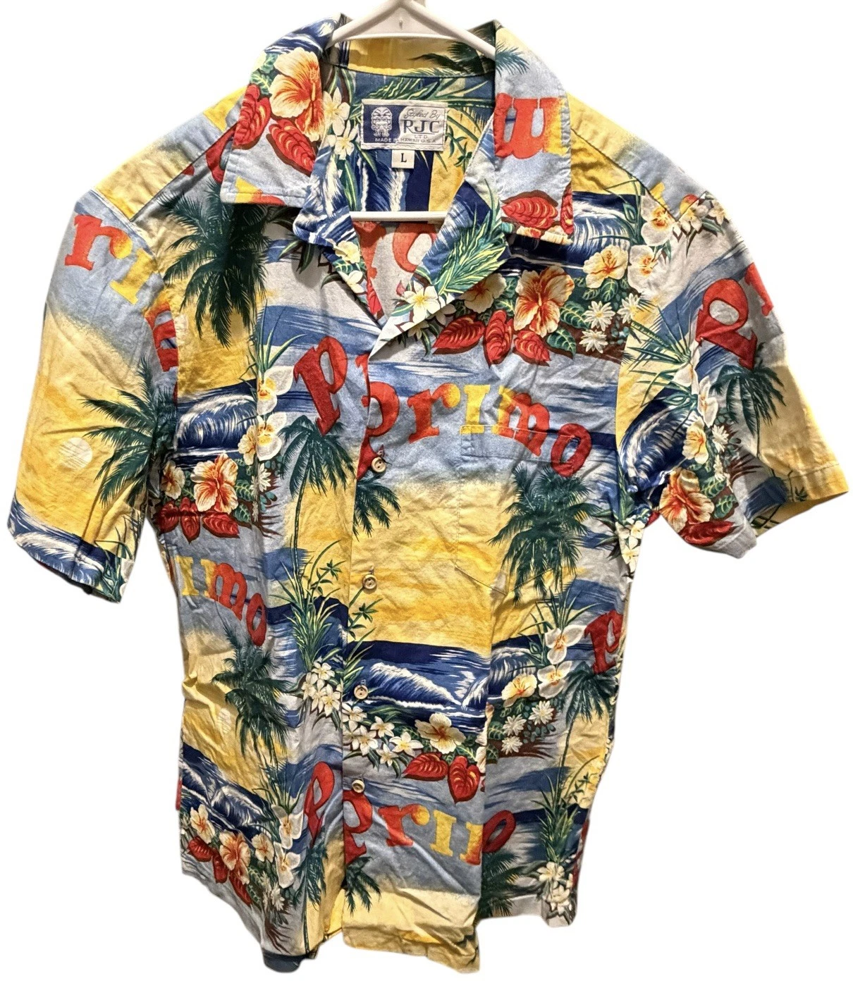 Vtg RJC Hawaiian Shirt Primo Size Large