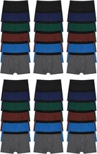 36 Pack Of Mens 100 Cotton Boxer Briefs Underwear
