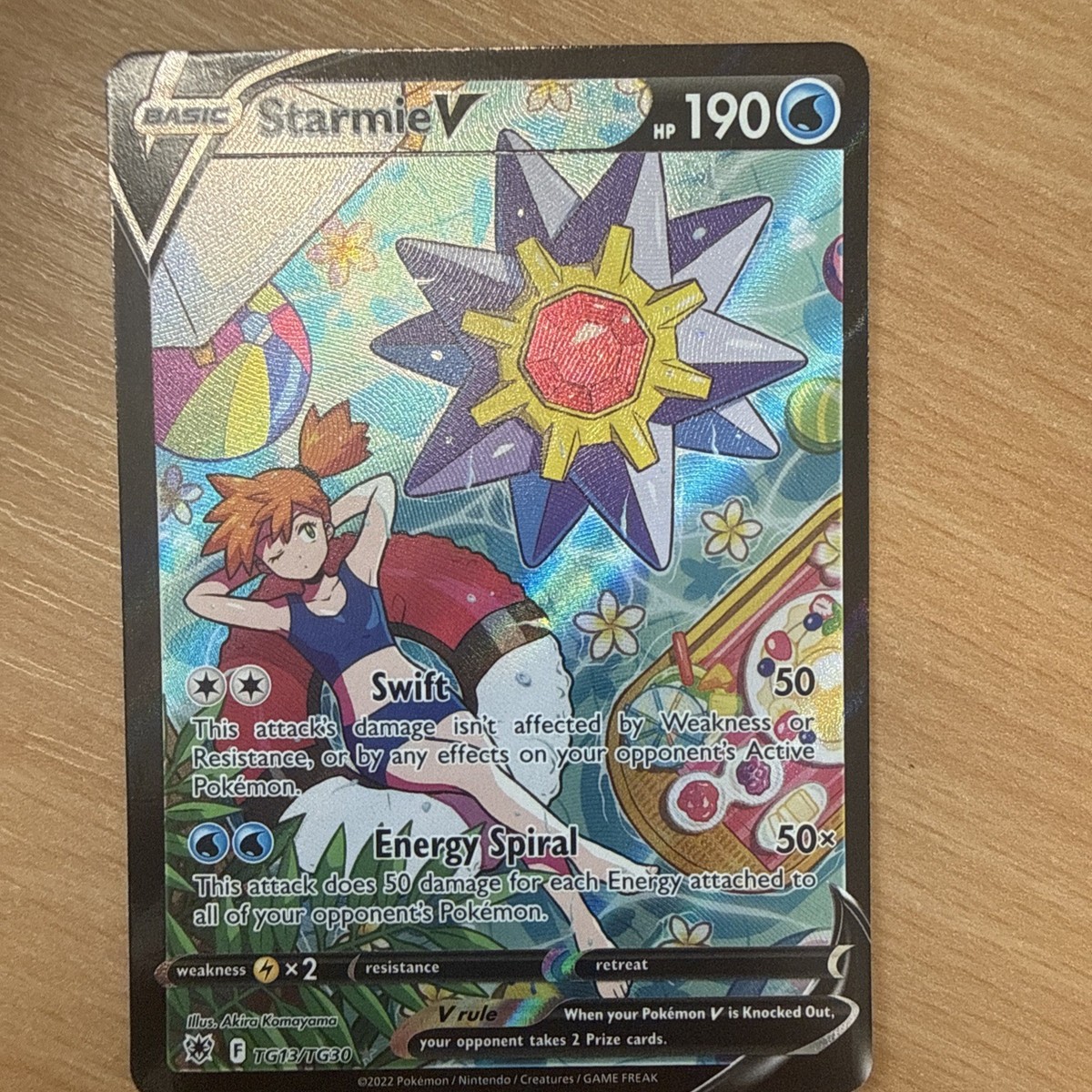starmie v pokemon card Pokemon Card Starmie V TG13/TG30 Trainer Gallery Full Art Holo Astral  Radiance