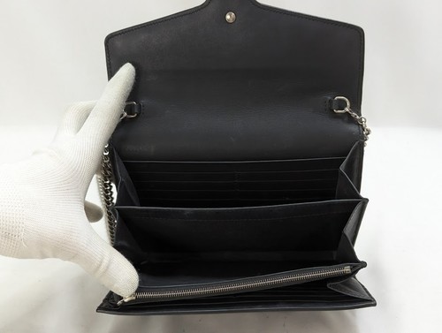 Gucci Dionysus Leder Kette Geldbörse Schultertasche 2WEGE Schwarz Silber... - Bild 9 von 14